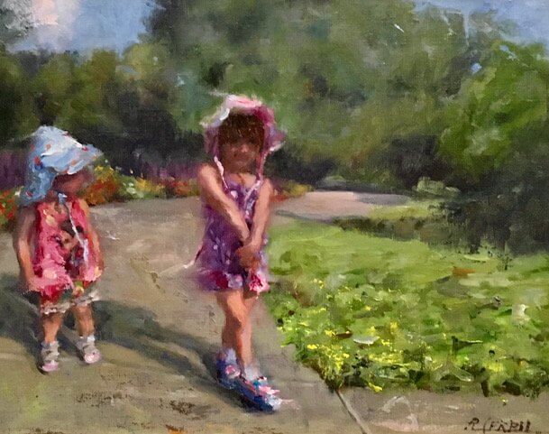 Hat Day by Rosanne Cerbo at LePrince Galleries